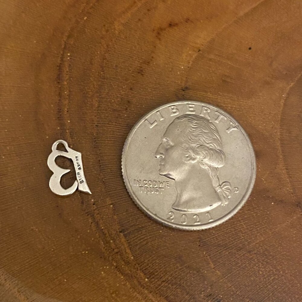 Retired James Avery Script Initial "13" Charm, St… - image 2